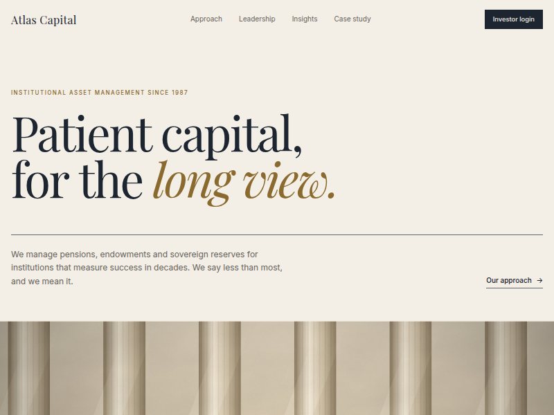 Atlas Capital institutional experience