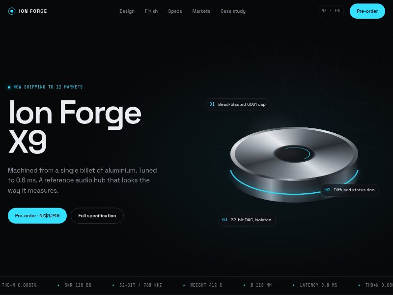 Ion Forge X9 产品发布概念